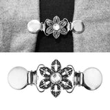 Maxbell 8Pcs Retro Women Shawl Cardigan Sweater Duck Mouth Clips Shirt Collar Clasps