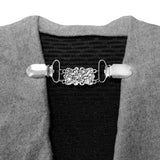 Maxbell 8Pcs Retro Women Shawl Cardigan Sweater Duck Mouth Clips Shirt Collar Clasps
