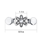 Maxbell 8Pcs Retro Women Shawl Cardigan Sweater Duck Mouth Clips Shirt Collar Clasps