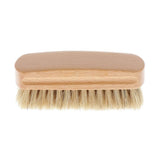 Maxbell Shoe Brush Pig Hair Brush Shoe Shiner Brush Wooden Handle Cleaning Brush