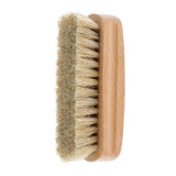 Maxbell Shoe Brush Pig Hair Brush Shoe Shiner Brush Wooden Handle Cleaning Brush