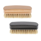 Maxbell Shoe Brush Pig Hair Brush Shoe Shiner Brush Wooden Handle Cleaning Brush