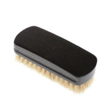 Maxbell Shoes Brush Pig Hair Brush Shoe Shiner Brush Wooden Handle Cleaning Brush