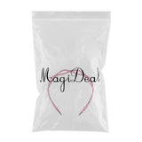 Maxbell Handmade Hair Band Hollow Wave Hair Hoop Headband Hair Accessory Wine Red 1