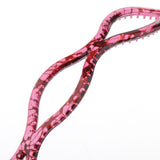Maxbell Handmade Hair Band Hollow Wave Hair Hoop Headband Hair Accessory Wine Red 1