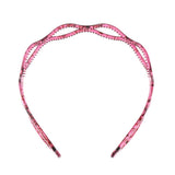 Maxbell Handmade Hair Band Hollow Wave Hair Hoop Headband Hair Accessory Wine Red 1