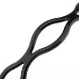 Maxbell Handmade Hair Band Hollow Wave Hair Hoop Headband Hair Accessory Black