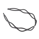 Maxbell Handmade Hair Band Hollow Wave Hair Hoop Headband Hair Accessory Black