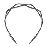 Maxbell Handmade Hair Band Hollow Wave Hair Hoop Headband Hair Accessory Black