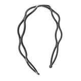 Maxbell Handmade Hair Band Hollow Wave Hair Hoop Headband Hair Accessory Black