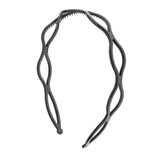 Maxbell Handmade Hair Band Hollow Wave Hair Hoop Headband Hair Accessory Black