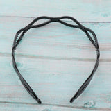 Maxbell Handmade Hair Band Hollow Wave Hair Hoop Headband Hair Accessory Black