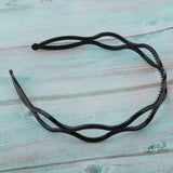 Maxbell Handmade Hair Band Hollow Wave Hair Hoop Headband Hair Accessory Black