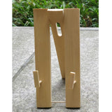 Maxbell 2x Hand Fan Display Stands Bamboo Chinese Folding Fan Holder Base Adjustable