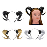 Simulated Sheep Horn Women Hairwrap Head Band Hair Band  black