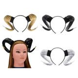 Simulated Sheep Horn Women Hairwrap Head Band Hair Band  black