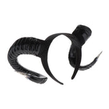 Simulated Sheep Horn Women Hairwrap Head Band Hair Band  black