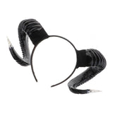 Simulated Sheep Horn Women Hairwrap Head Band Hair Band  black