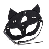 Maxbell Face Mask Rabbit Cat Studded Masquerade Costumes Stud Rivet Cat 3