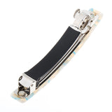 Maxbell Women French Style Acetate Barrette Spring Hairclip Hair Jewelry Warm White