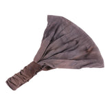 Maxbell Tie-Dye Headband Stretch Wide Hair Wrap Hair Band Yoga Headwear Gray
