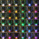 Maxbell LED Isis Wings Glow Light Up Belly Dance Costumes with Extension Sticks