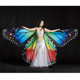 Maxbell Kid's Dance Wings Dancing Butterfly Wing Halloween Dance Accessories Props