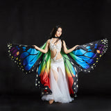 Maxbell Kid's Dance Wings Dancing Butterfly Wing Halloween Dance Accessories Props