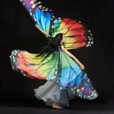 Maxbell Kid's Dance Wings Dancing Butterfly Wing Halloween Dance Accessories Props