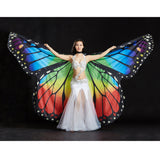 Maxbell Kid's Dance Wings Dancing Butterfly Wing Halloween Dance Accessories Props