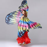 Maxbell India Colorful Angel Isis Wings Glow Dance Wings Girl Party Accessory Props