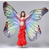Maxbell Adults Belly Wings Dancing Butterfly Wing Halloween Dance Accessories Props