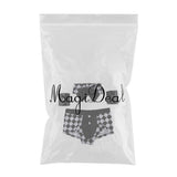 Maxbell Mens Sexy Plaid Police Servant Uniform Cosplay Costume Bar Party Underpants
