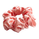Maxbell Mulberry Silk Hair Scrunchies Elastic Hairband Soft Bobble Hair Tie Rose Red
