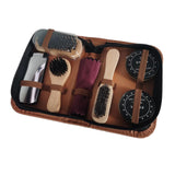 Maxbell Shoe Shine Care Kit Shoe Polish Brush Set for Leather Shoe Boot Daily Care