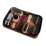 Maxbell Shoe Shine Care Kit Shoe Polish Brush Set for Leather Shoe Boot Daily Care