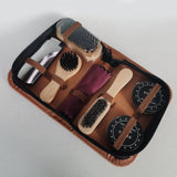 Maxbell Shoe Shine Care Kit Shoe Polish Brush Set for Leather Shoe Boot Daily Care