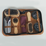Maxbell Shoe Shine Care Kit Shoe Polish Brush Set for Leather Shoe Boot Daily Care
