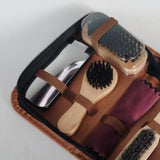 Maxbell Shoe Shine Care Kit Shoe Polish Brush Set for Leather Shoe Boot Daily Care