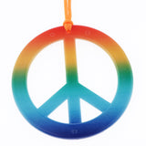 Maxbell Retro Peace Sign Earrings Necklace Jewelry Set 1960's Party Fancy Costumes