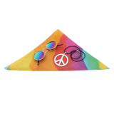 Maxbell 3pcs Peace Sign Hippie Colors Necklace Party Cosplay Jewelry Set Necklace 2
