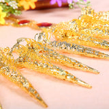 Maxbell 2x Girl Belly Dance Gold Bracelet 5 Finger Nails Thai Costume Hand Jewerlly