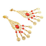 Maxbell Women Belly Dance Accessories - Earrings/Necklace/Head Chain Ear Clip