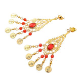 Maxbell Women Belly Dance Accessories - Earrings/Necklace/Head Chain Ear Clip