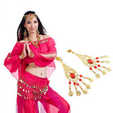 Maxbell Women Belly Dance Accessories - Earrings/Necklace/Head Chain Ear Clip