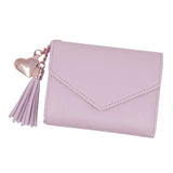 Maxbell Womens Fashion Trifold Wallet Leather Coins Multi Card Wallet Light Purple