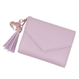 Maxbell Womens Fashion Trifold Wallet Leather Coins Multi Card Wallet Light Purple