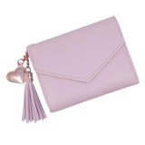 Maxbell Womens Fashion Trifold Wallet Leather Coins Multi Card Wallet Light Purple