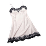 Maxbell Maxbell Womens Sexy Lace Floral Satin Nightdress Lingerie Sleepwear Night Gown L