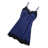Maxbell Women Silky Nightgown Sexy Lingerie Sleeveless Lace Chemise Nightdress XXL - Aladdin Shoppers